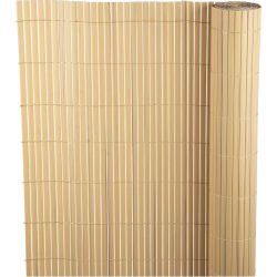   Lamellás kerítés, Strend Pro Garden Ence DF13, bambusz hatású, 100 cm x 3 m, PVC lamellák, 1300 g/m2, UV-álló, árnyékoló
