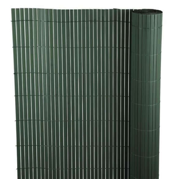 Lamellás kerítés, Strend Pro Garden Ence DF13, zöld, 200 cm x 3 m, PVC lamellák, 1300 g/m2, UV-álló, árnyékoló