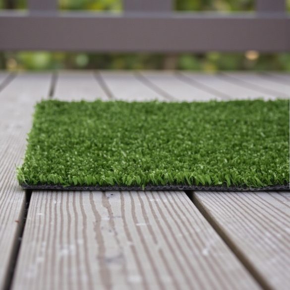 Műfű, Strend Pro Garden Mini Green, zöld, 7 mm szálmagasság, 2 m x 5 m tekercs, PP + SBR latex, 10 m2, fagyálló, újrahasznosítható