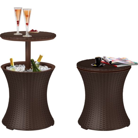 Keter® COOL BAR kerti rattan multifunkciós bár