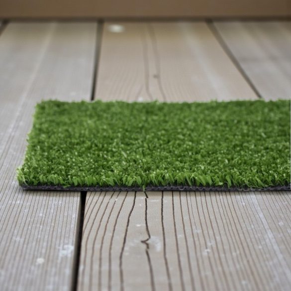 Műfű, Strend Pro Garden Mini Green, zöld, 7 mm szálmagasság, 1 m x 3 m tekercs, PP + SBR latex, 3 m2, fagyálló, újrahasznosítható