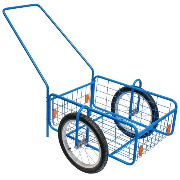 Kétkerekű kocsi, Pegas RDV 7, kék, 61,8 x 41,8 x 23,2 cm, 100 kg teherbírás, felfújható kerekek, kerék átmérő 39 cm, acélcső váz, kivehető fogantyú