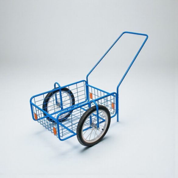 Kétkerekű kocsi, Pegas RDV 7, kék, 61,8 x 41,8 x 23,2 cm, 100 kg teherbírás, felfújható kerekek, kerék átmérő 39 cm, acélcső váz, kivehető fogantyú