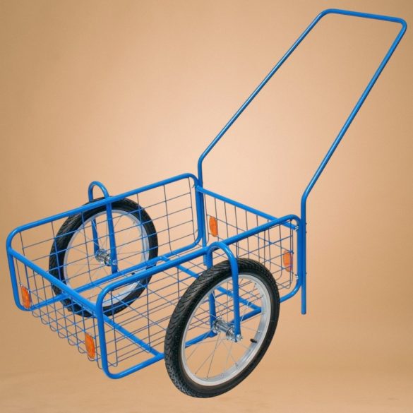 Kétkerekű kocsi, Pegas RDV 7, kék, 61,8 x 41,8 x 23,2 cm, 100 kg teherbírás, felfújható kerekek, kerék átmérő 39 cm, acélcső váz, kivehető fogantyú