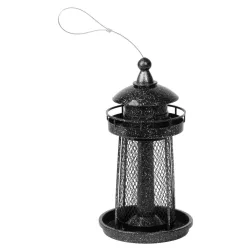  Madáretető, Strend Pro Garden, fekete, 32 x 17 cm, 950 ml, műanyag, fém rács
