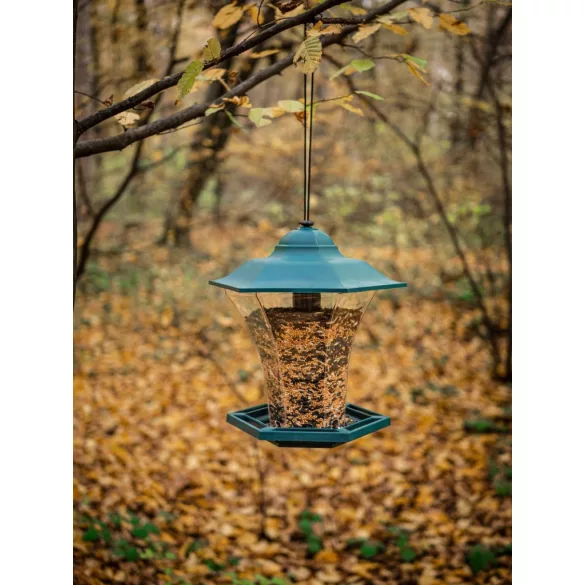 Madáretető, Strend Pro Garden, fekete, 29 x 30 cm, 1100 ml, műanyag