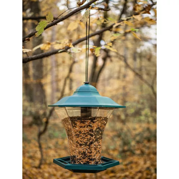 Madáretető, Strend Pro Garden, fekete, 29 x 30 cm, 1100 ml, műanyag