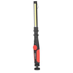   Munkalámpa, Strend Pro Worklight RWL101, fekete, 3,3 × 39 cm, COB LED, 300 lm, mágneses rögzítés, összecsukható, akkumulátoros, USB-töltés, 2000 mAh