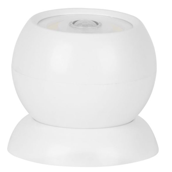 Éjszakai lámpa, Strend Pro Circle ML5007, 7,5 × 7,5 × 6,4 cm, 160 lm, 360° forgatható, mágneses, mozgásérzékelős, elemes (3 × AAA), 3 üzemmód, LED