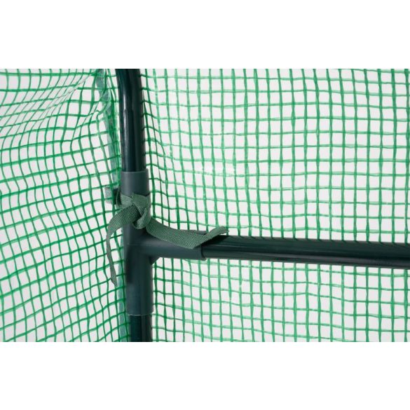 Melegágy, Strend Pro Garden X098, 142 x 142 x 193 cm, PE fólia, UV-álló, fémvázas, 4 polcos, feltekerhető nyílással