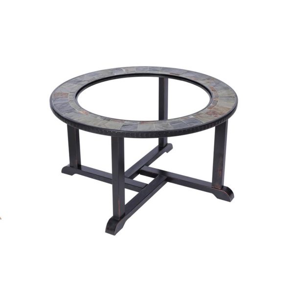 Strend Pro Grill fém tűzrakóhely 4 székkel - 105x75cm