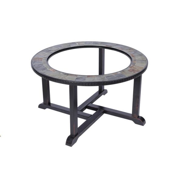 Strend Pro Grill fém tűzrakóhely 4 székkel - 105x75cm