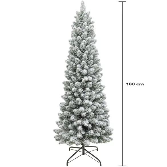 MagicHome Clark műfenyő, havas ezüstfenyő, 180 cm