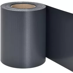   Árnyékoló szalag kerítésre, Strend Pro Garden Eurostandard Light, 19 cm x 35 m, antracit, UV-álló, kerítéspanelekhez, gyors telepítés