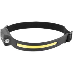   Fejlámpa, Strend Pro Headlight H4034, fekete, 200 lm, 1200 mAh, USB-s töltés, mozgásérzékelős, 4 világítási mód, 20 m hatótáv, LED + XPE, akkumulátoros