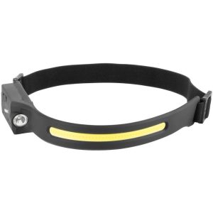 Fejlámpa, Strend Pro Headlight H4034, fekete, 200 lm, 1200 mAh, USB-s töltés, mozgásérzékelős, 4 világítási mód, 20 m hatótáv, LED + XPE, akkumulátoros
