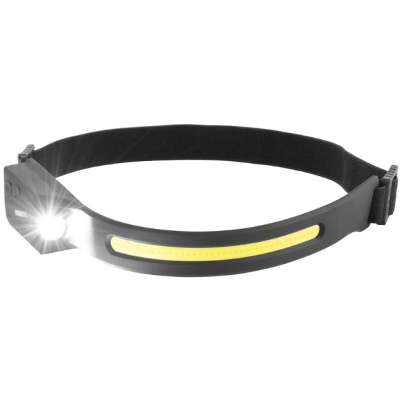 Fejlámpa, Strend Pro Headlight H4034, fekete, 200 lm, 1200 mAh, USB-s töltés, mozgásérzékelős, 4 világítási mód, 20 m hatótáv, LED + XPE, akkumulátoros