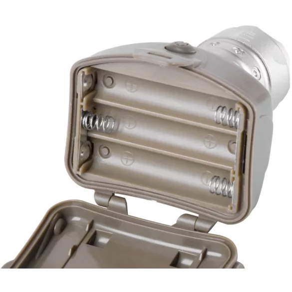 Fejlámpa, Strend Pro Headlight H833, szürke, 100 lm fényerő, 2 W, Cree LED, zoom funkció, 3 világítási mód, 150 m hatótáv, elemes (3 × AAA), ultrakönnyű