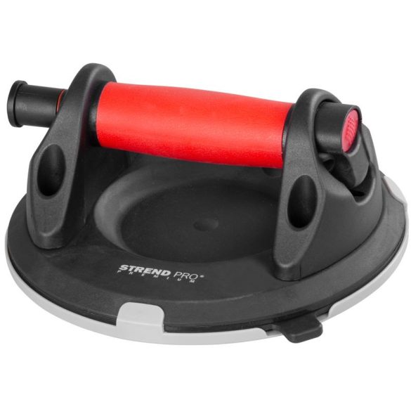 Üvegtartó Strend Pro, tapadókorongos, 1-kupolás, nyomásmérővel, 20 cm, max. 150 kg