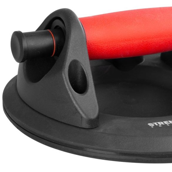 Üvegtartó Strend Pro, tapadókorongos, 1-kupolás, nyomásmérővel, 20 cm, max. 150 kg