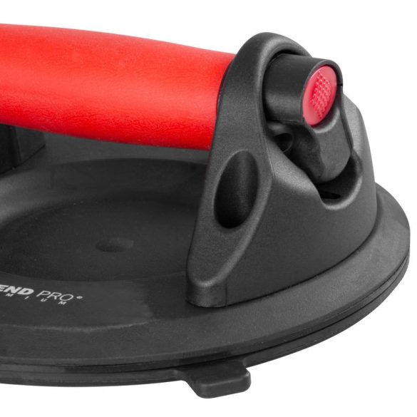 Üvegtartó Strend Pro, tapadókorongos, 1-kupolás, nyomásmérővel, 20 cm, max. 150 kg