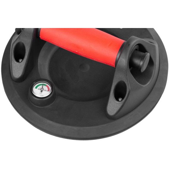 Üvegtartó Strend Pro, tapadókorongos, 1-kupolás, nyomásmérővel, 20 cm, max. 150 kg