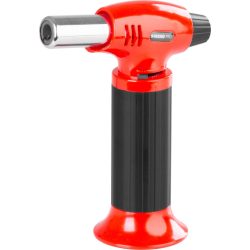   Gázégő, Strend Pro 400 Piezo Mini, piros/fekete, 0,5 kW, 12 x 3 x 15,5 cm, piezo gyújtás, flambírozó, utántölthető, Propán-Bután patronos, 1300 °C, 20 mm fúvóka