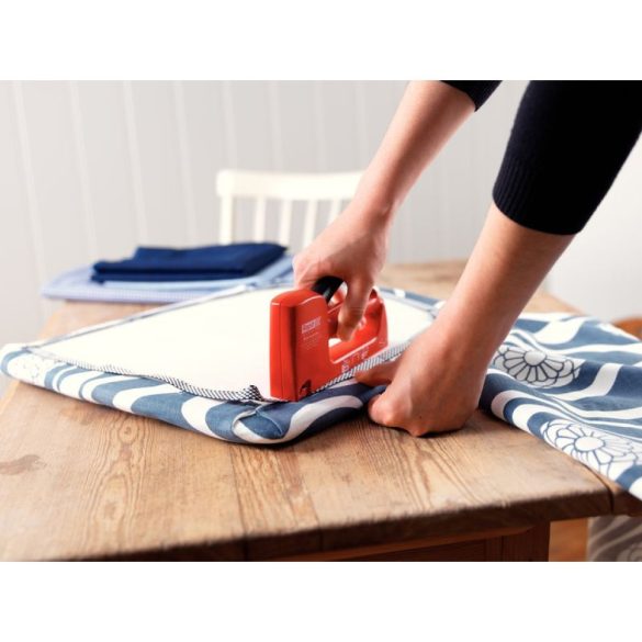 Kézi tűzőgép, Rapid R53, piros/fekete, 4–10 mm kapocshossz, 53-as kapcsokhoz, műanyag burkolat, acél mechanika, kárpitos