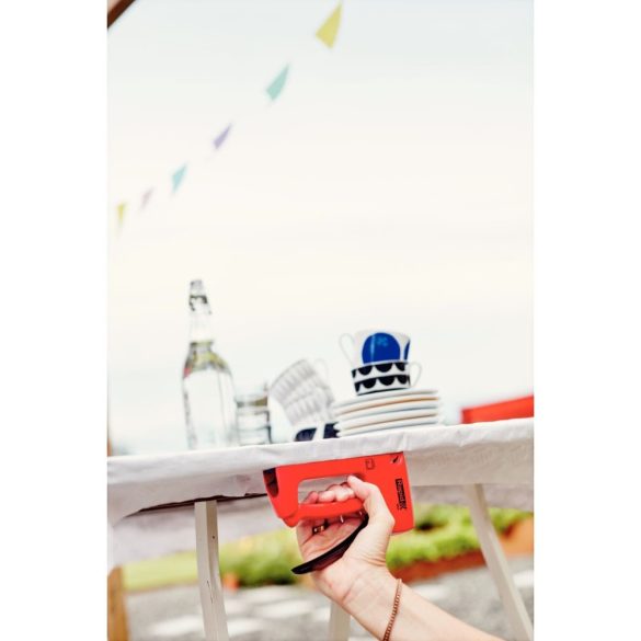 Kézi tűzőgép, Rapid R53, piros/fekete, 4–10 mm kapocshossz, 53-as kapcsokhoz, műanyag burkolat, acél mechanika, kárpitos