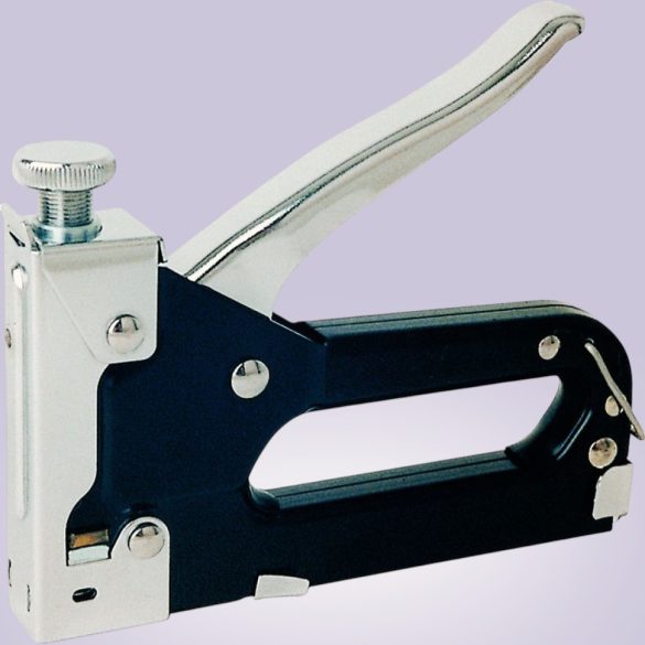 Kézi tűzőgép, Rapid Compacta, fekete/ezüst, 6–14 mm kapocshossz, 13-as kapcsokhoz, acél burkolat, acél mechanika, kárpitos