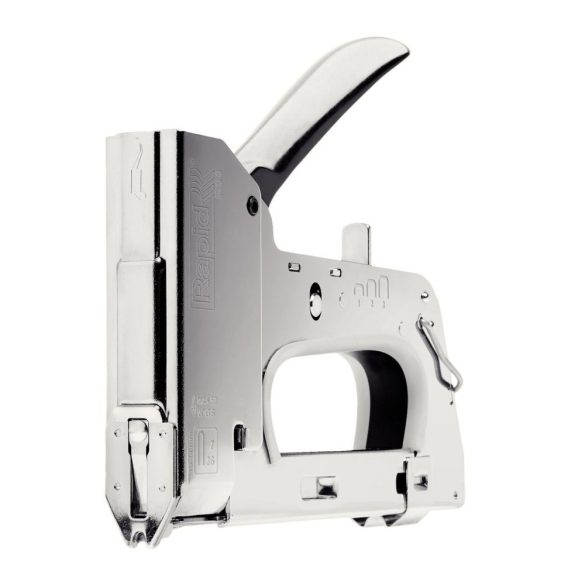 Kézi tűzőgép, Rapid R36, ezüst, 10-14 mm kapocshossz, 36-os kapcsokhoz, acél burkolat, acél mechanika, kábelrögzítő