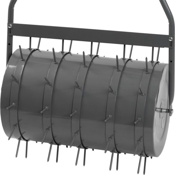 Gyepszellőztető henger, Strend Pro Garden GS001, acél, 59 x 31 cm, 35 l, vízzel vagy homokkal tölthető, szellőztető tüskékkel