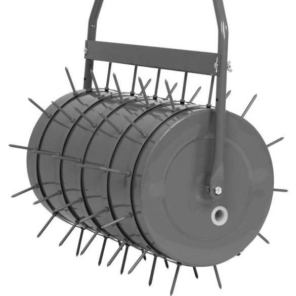 Gyepszellőztető henger, Strend Pro Garden GS001, acél, 59 x 31 cm, 35 l, vízzel vagy homokkal tölthető, szellőztető tüskékkel