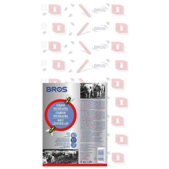 Bros lapos rovarfogó matrica - 5db