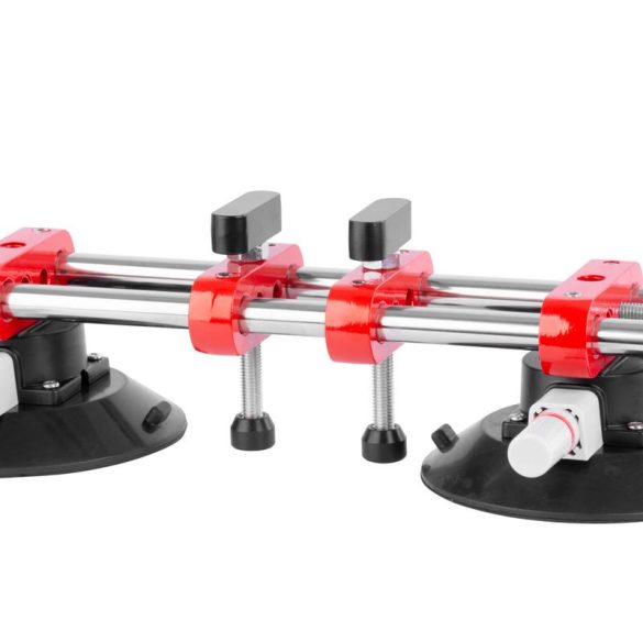 Üvegtartó Strend Pro, tapadókorongos, 2-kupolás, szintező segédeszköz burkolólapokhoz és csempékhez,