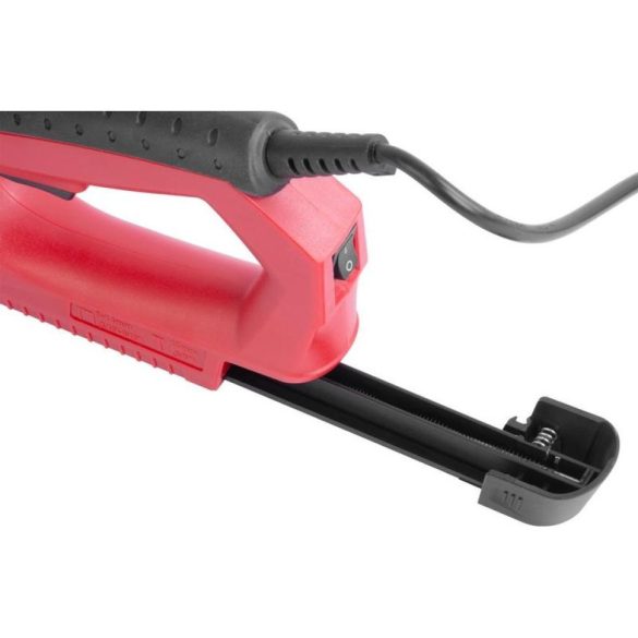 Elektromos tűzőgép, szögbelövő, Strend Pro J-123, piros/fekete, 8-14 mm kapocshossz, 53-as kapcsokhoz, 8–15 mm szeghossz, 30 lövés/perc, kárpitos