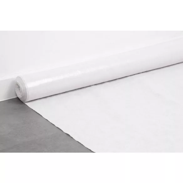 Takarófólia, Strend Pro EWP30, fehér, 100 cm x 10 m, 135 g/m², LDPE rétegű, csúszásmentes alj, többször használható, padlóra, lépcsőkre, bútorokra
