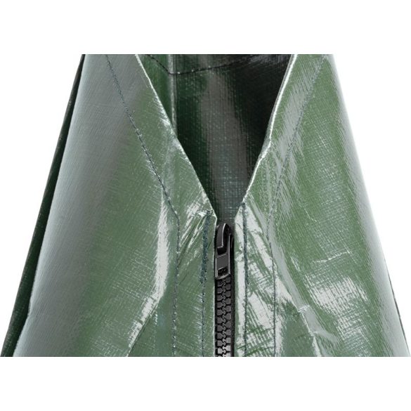 Faöntöző zsák, Strend Pro Garden, zöld, 55 l, fatörzshöz, csepegtető, maximum 17 cm törzsátmérőhöz, ürülés: 5–7 óra, összekapcsolható 40 cm-ig