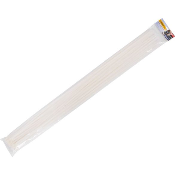 Kábelkötegelő, Strend Pro XXL CT66BW, fehér, 120 cm x 9 mm, extra erős, 50 db/csomag