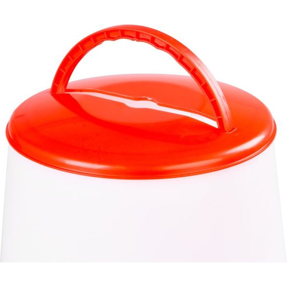 Baromfi etető, Strend Pro Garden Goodfarm, 9 kg, piros, műanyag, lábakkal, védőrácsos, folyamatos takarmányadagolás