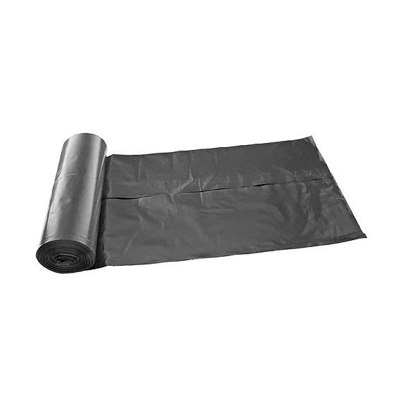 Szemeteszsák, MagicHome, ROLO, 120 l, 70×110 cm, 25 db, fekete, behúzós, LDPE