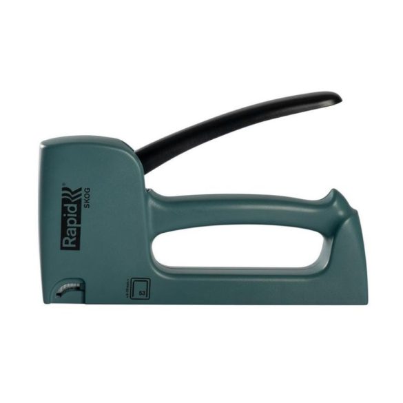 Kézi tűzőgép, Rapid Spirit of Sweden Skog R53, zöld, 4–10 mm kapocshossz, 53-as kapcsokhoz, műanyag burkolat, acél mechanika, kárpitos
