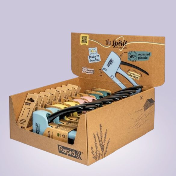 Kézi tűzőgép készlet, Rapid R13, 4-10 mm kapocshossz, 13-as kapcsokhoz, műanyag burkolat, acél mechanika, 8 db-os készlet, kárpitos