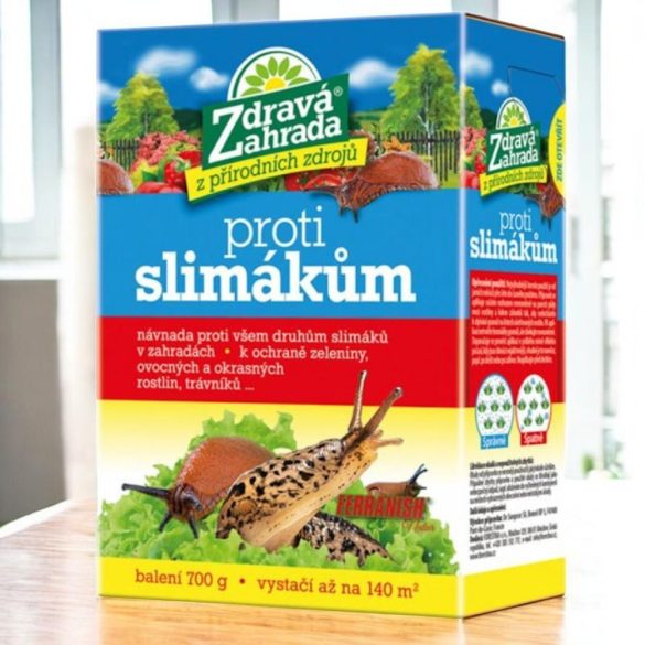 Csigairtó granulátum, Bros Ferranish Natur, 700 g, vas-foszfát hatóanyag, csalogató hatású, ökológiai gazdálkodásban használható
