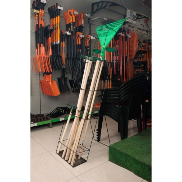 Szerszámtartó állvány, Strend Pro Garden, fekete, 17 x 37 x 150 cm, helytakarékos, univerzális