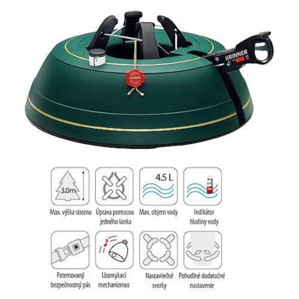 Krinner Premium XL karácsonyfatalp, műanyag, 300 cm, 4 l