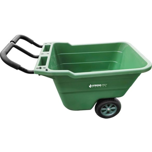 Kétkerekű kocsi, Strend Pro, Handy, 90 l, zöld, 78 × 56 × 40 cm, 50 kg teherbírás, szórásra is alkalmas