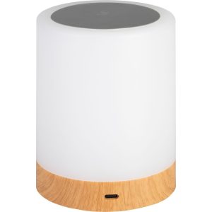 Asztali lámpa, Strend Pro, fehér, érintésvezérlés, fényerőszabályozás (3 mód), RGB, akkumulátoros, USB‑C töltés, akasztó kampóval