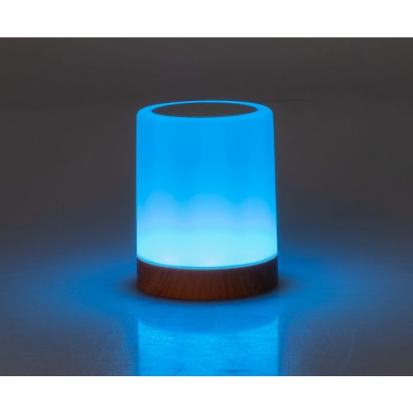 Asztali lámpa, Strend Pro, fehér, érintésvezérlés, fényerőszabályozás (3 mód), RGB, akkumulátoros, USB‑C töltés, akasztó kampóval