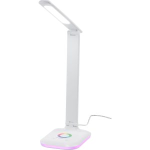 Asztali lámpa, Strend Pro, fehér, érintésvezérlés, fényerőszabályozás, állítható színhőmérséklet 2700–6500 K, RGB, háttérvilágítású talp, IP44, 4 W, 450 lm